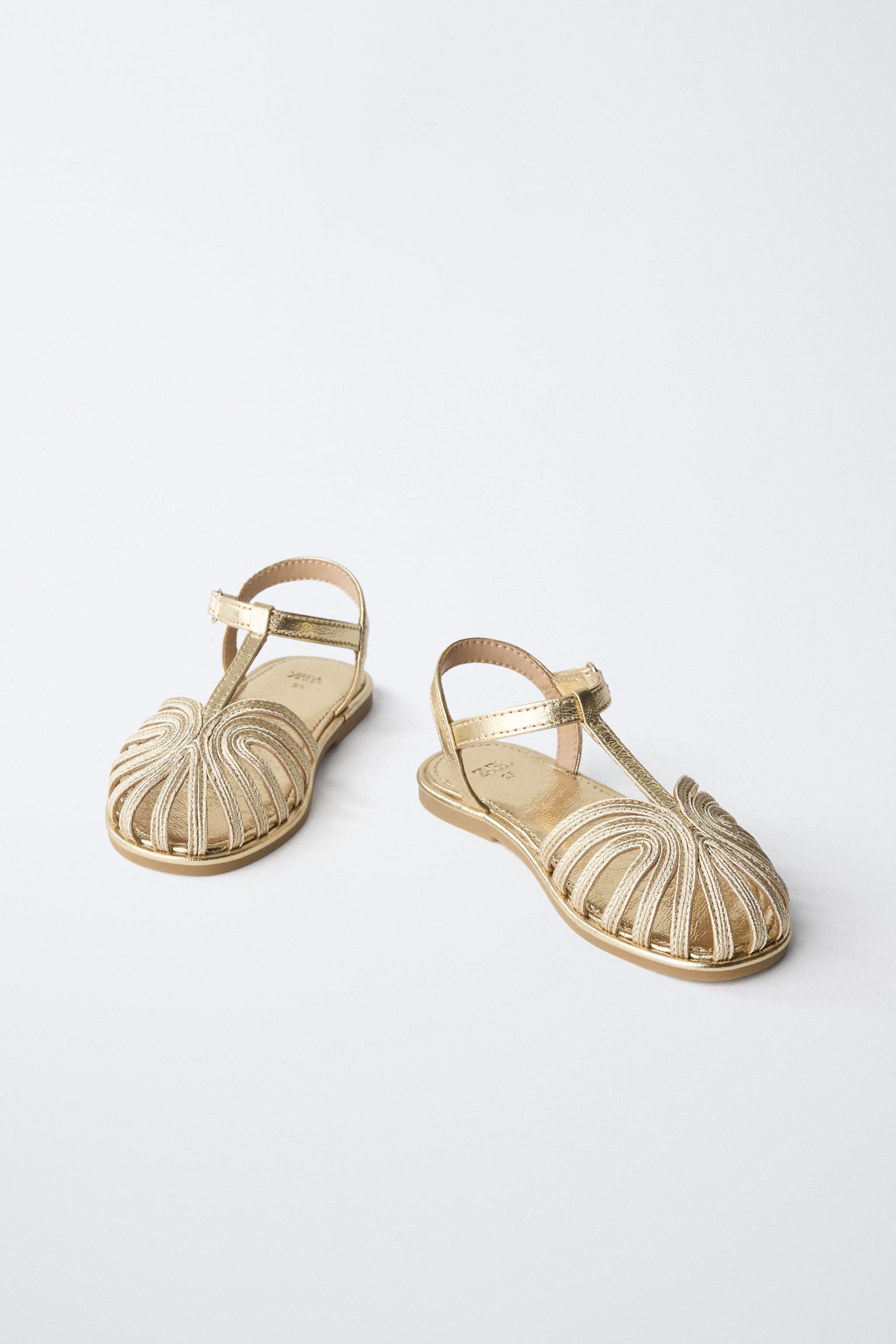 METALLIC FISHERMAN SANDALS